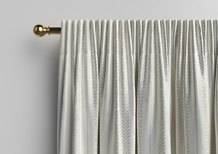 Laurel Stripe, Taupe - Made to Measure Curtains - Image 10